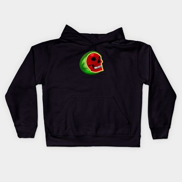 Three Watermelons Win! Kids Hoodie by Harley Warren